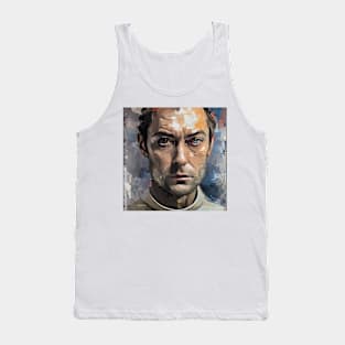 portrait of Jude Law Tank Top